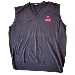 WOOLMARK:  The Old Course St. Andrews Links men's navy blue sweater vest size XL